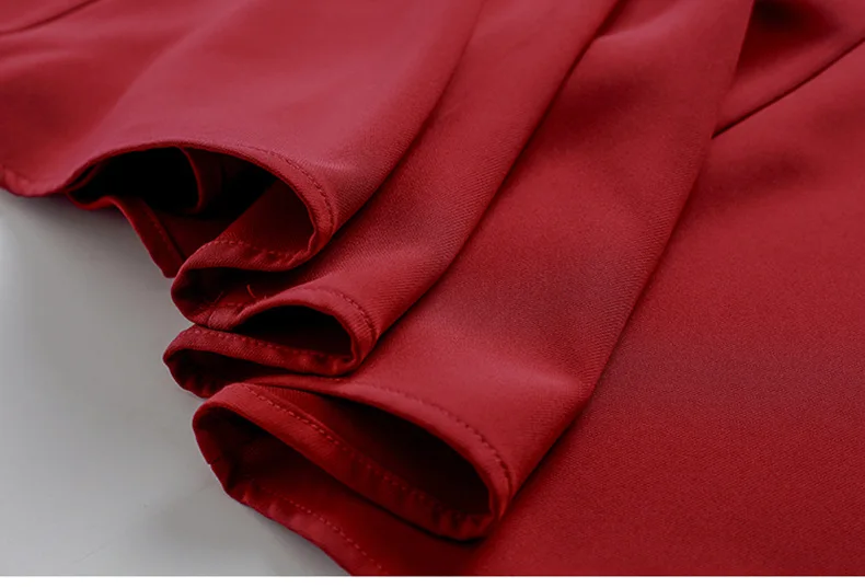 

Hepburn Style Midi Dress Women 2021 Wine Red Slimming Puff Sleeve Mid-calf Dresses Square Collar Elegant Fishtail Dress Summer