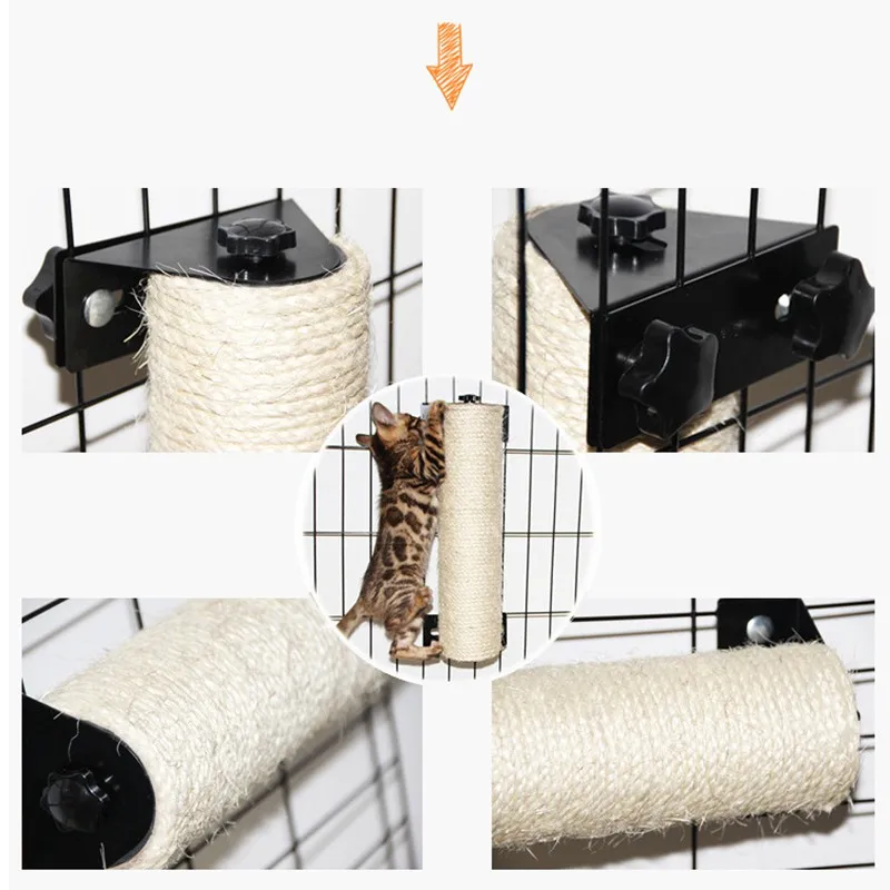 

9x35cm Cat Cage Accessories Scratching Post Cat Climbing Frame Anti-Scratch Cat Scratching Post Cat Claw Board Toys Pet Product