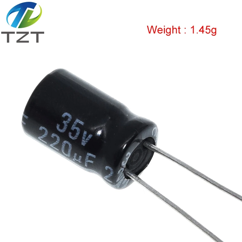 20 шт. высококачественный электролитический конденсатор 35 в 220 мкФ 8*12 мм МКФ -