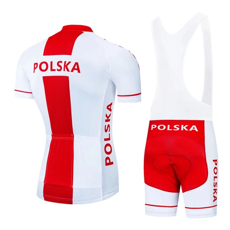 

2020 Team Poland Cycling Clothing 9D Set MTB Jersey Bicycle Clothes Ropa Ciclismo Quick Dry Bike Wear Mens Short Maillot Culotte