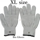 20 штук Серебряная проводящая массажа волокна био Перчатки для ДЕСЯТКИEMS для терапия массажер ручной анти-СтатикПротивоскользящий электродные перчатки Перчатки