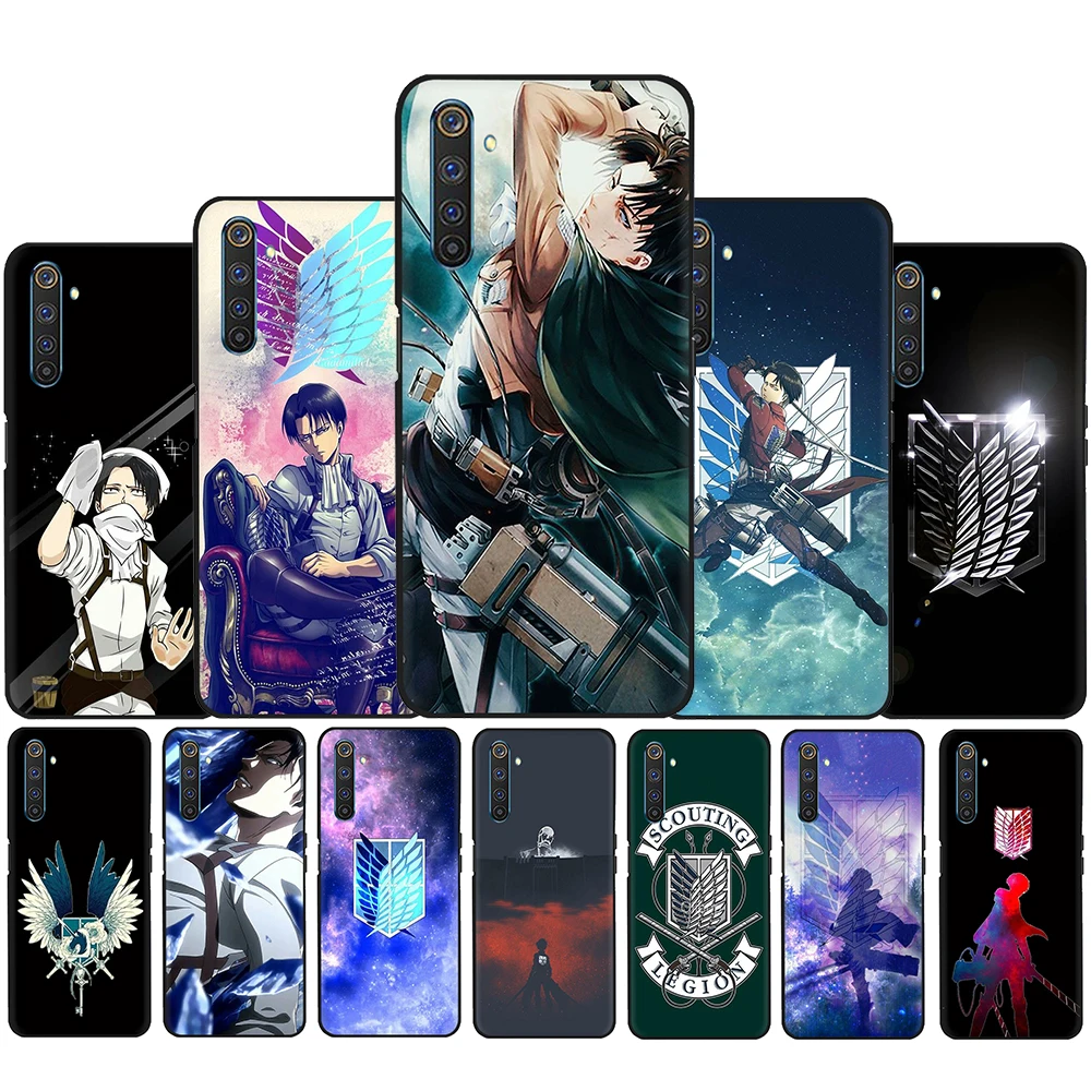 

Silicone Case for OPPO A8 A12 A31 A52 A72 A91 A92 A92S F15 Find X2 Pro Realme C2 C3 5i 5s 6 Pro 6i Attack on Titan anime