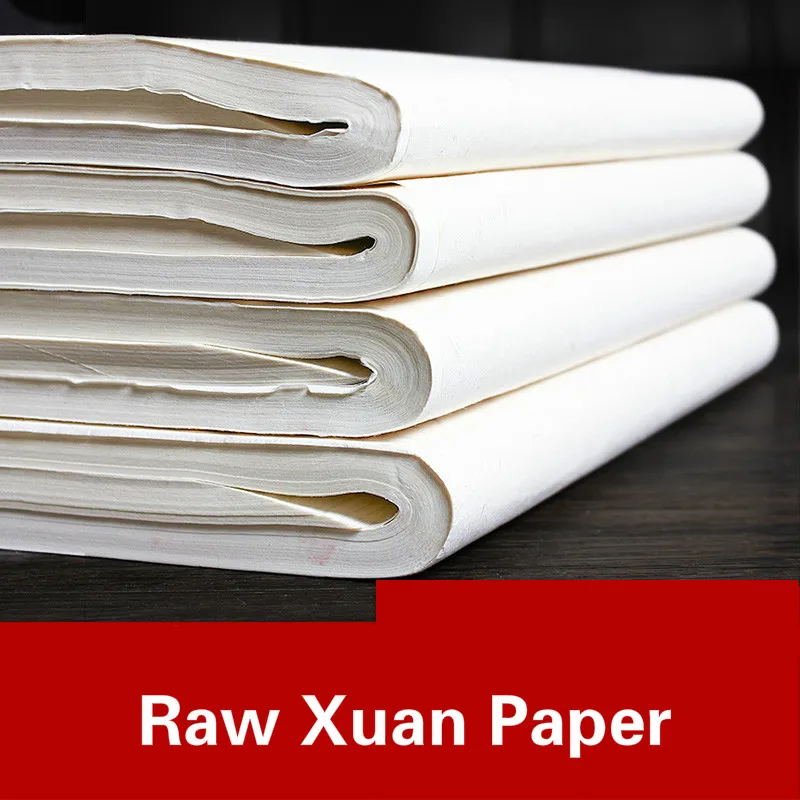 Chinese Raw Xuan Paper Rijstpapier Papel Arroz Chinese Calligraphy Paper 100pcs Chinese Painting Calligraphy Special Xuan Paper