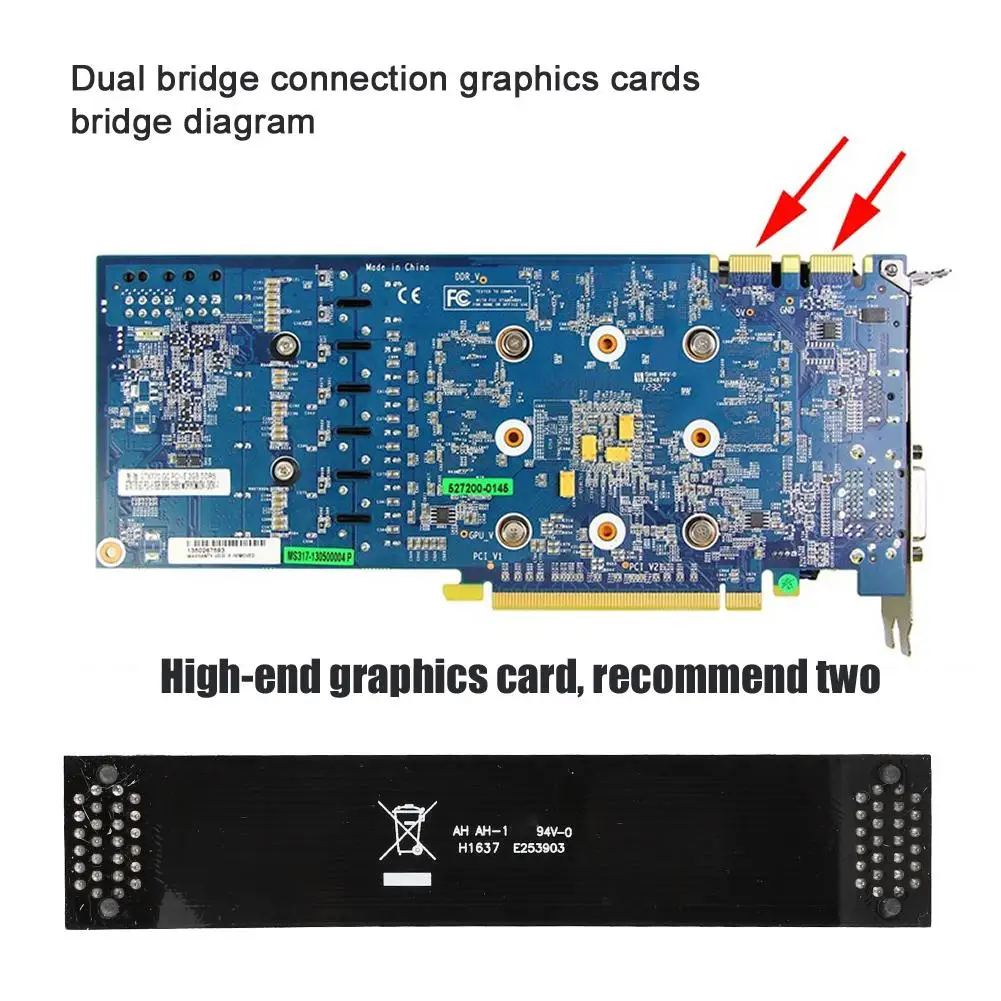 Адаптер видеокарты разъем AIQ -YP19124 для MSI N карты двойной графики SLI мост Crossfire