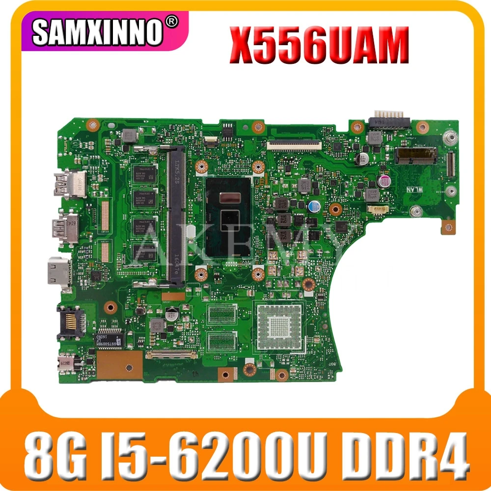 

Новинка! X556UV REV3.1 материнская плата для ноутбука For Asus VivoBook X556UA X556UAM X556UAK X556UJ оригинальная материнская плата 8G-RAM I5-6200U DDR4