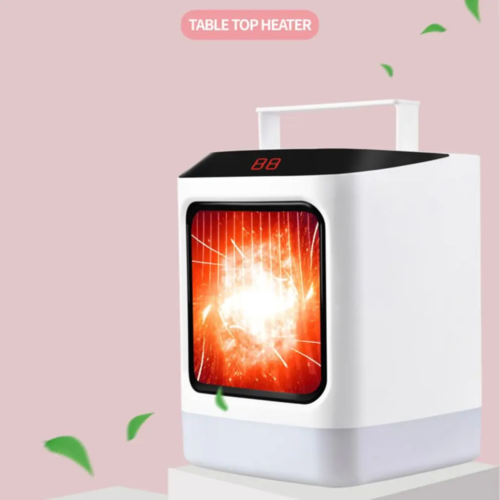 

Car Heater With Colorful Lights Ptc Aluminum Platinum Pattern Heating Sheet Cnc Display Intelligent Constant Temperature