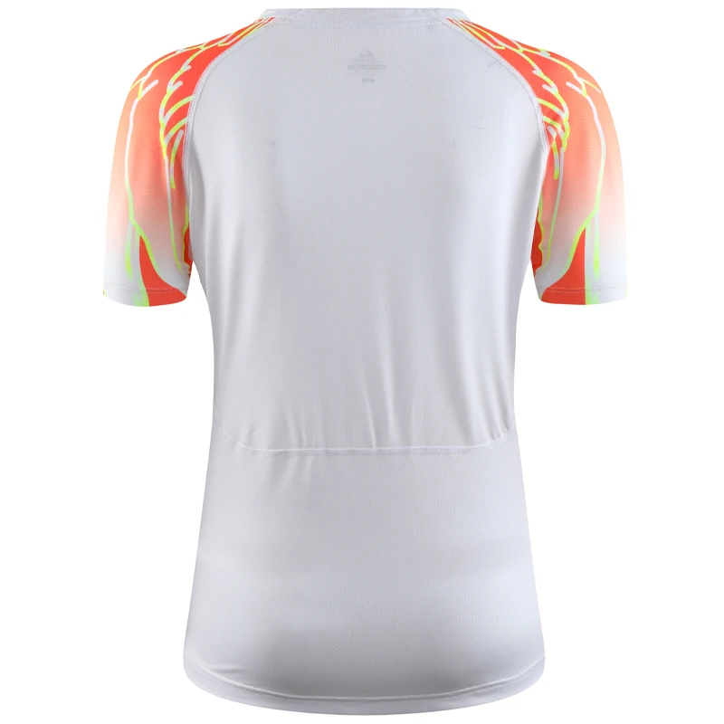 Print Women Running Shirt Sportswear Yoga Fitness Short Sleeves Badminton Table Jerseys Cycling Breathbale Causal Workout Tee