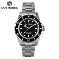 san martin 39mm sub men watch vintage diver water ghost classic luxury sapphire automatic mechanical watches 20bar lume sn0006