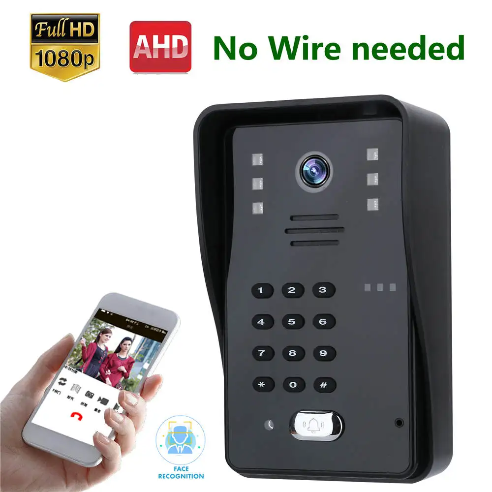 

Wireless WIFI Video Door Phone Doorbell IP Intercom 1080P AHD Camera