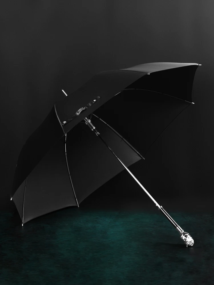 Economici Manico Lungo Ombrello Nero Cavallo Lusso Antivento Business Ombrello Retrò Decorazione Impermeabile Guarda Chuva Rain Gear EI50UA