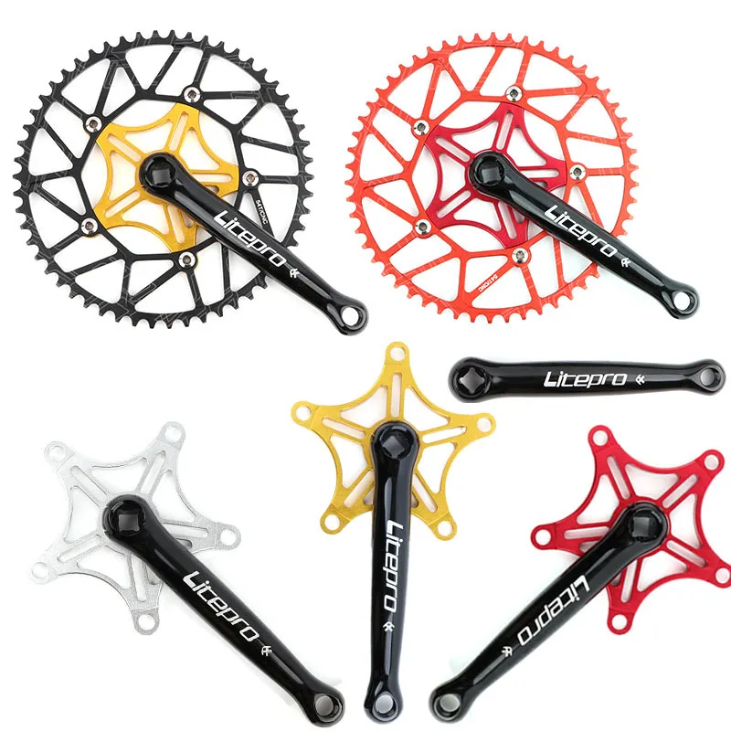 

Litepro Кривошип, складной велосипед, Сверхлегкий квадратный отверстие, алюминиевый сплав, Кривошип bcd130 мм, Кривошип