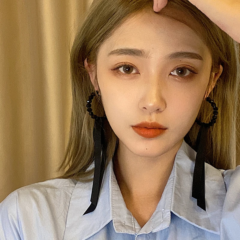 Высококачественный чувственный браслет из бисера круглые черные хрустальные