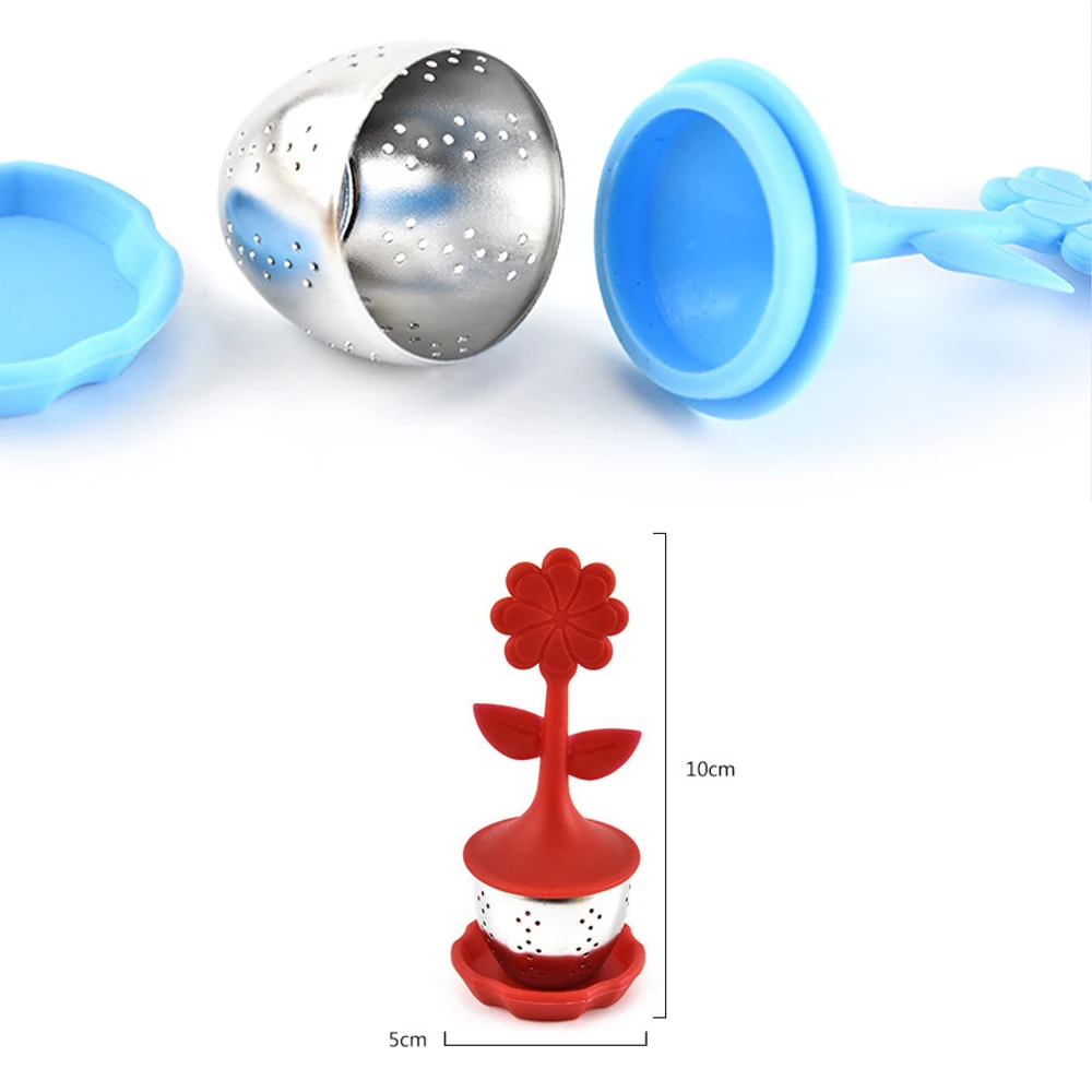 Силиконовый ситечко для заваривания цветов и чая|Чайные ситечки| |