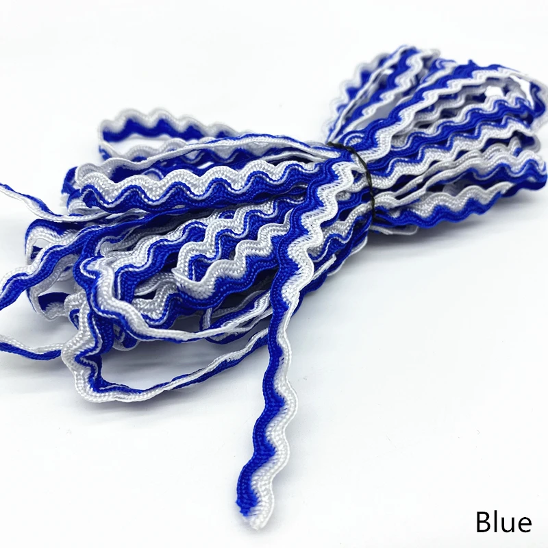5 ярдов двухцветная изогнутая волнистая лента с кружевной отделкой для рукоделия