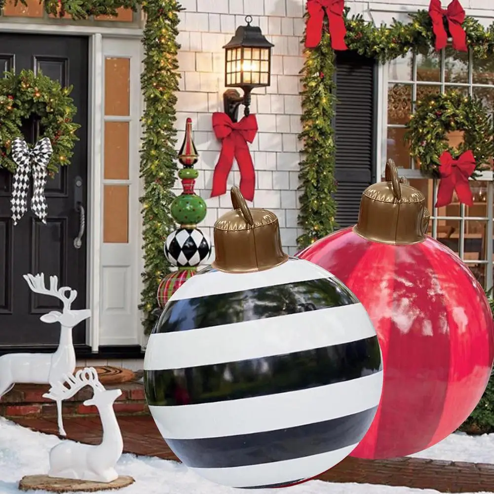 

Рождественские товары, Iatables, Рождественский шар, 23,6 дюймов, большие рождественские уличные шары из ПВХ, уличные рождественские украшения