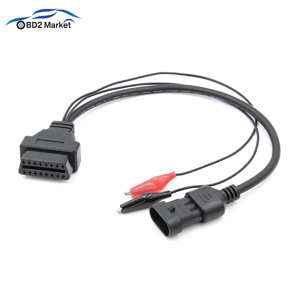 Для Fiat 3 Pin до 16Pin OBD OBDII Автомобильный Диагностический Кабель OBD2 разъем адаптер