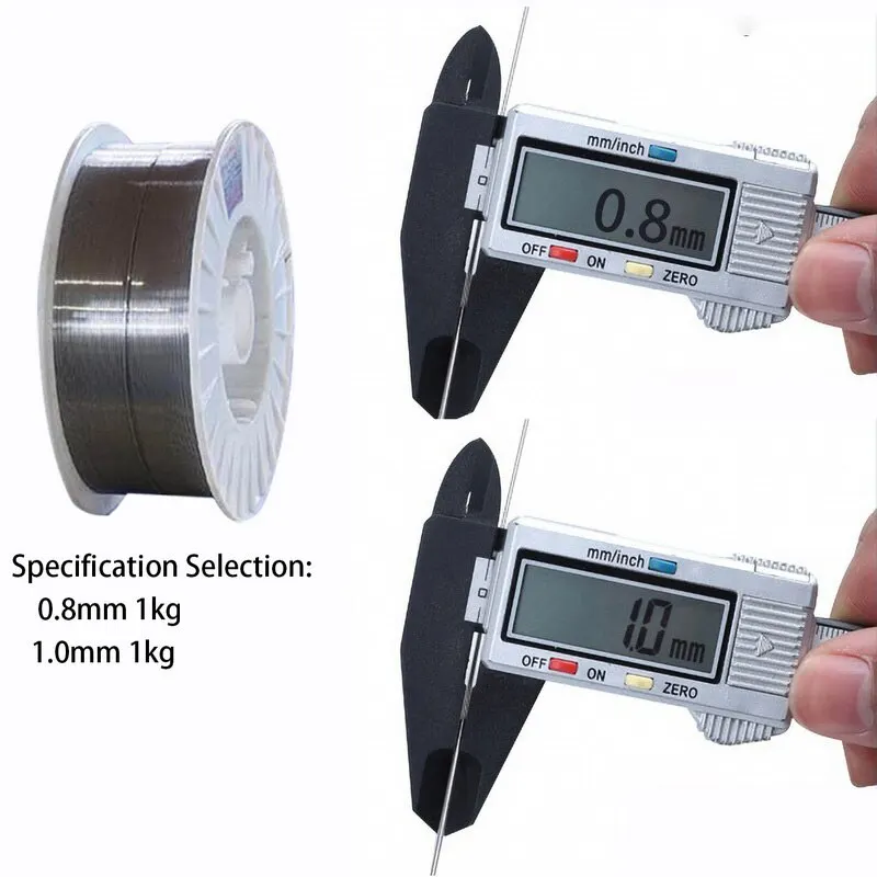 1 Roll Flux Core Wire Self-shielded No Gas Mig 1kg Iron Welding 0.8mm Carbon Steel Gasless Wires | Инструменты