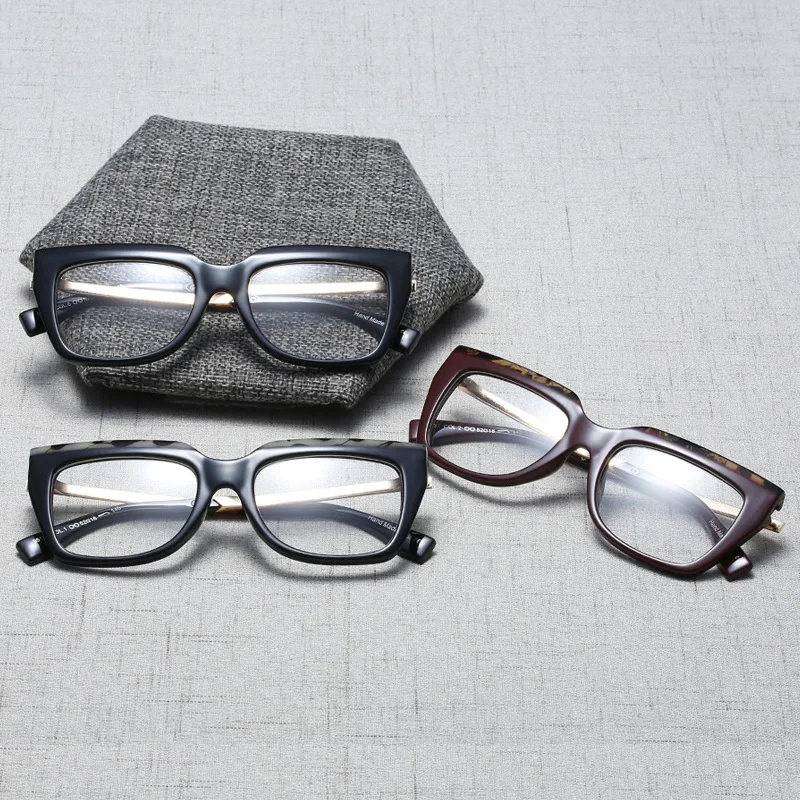 Новинка 2021 модная винтажная квадратная оправа для очков женские брендовые