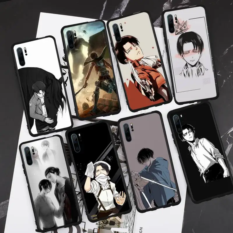 

Anime Attack On Titan Levi Ackerman Phone Case For Huawei honor Mate P 9 10 20 30 40 Pro 10i 7 8 a x Lite nova 5t Funda Cover