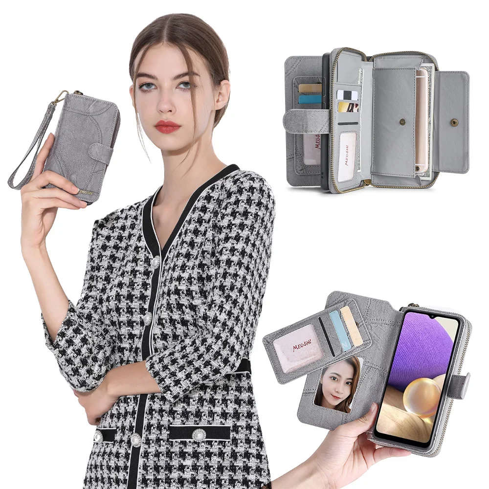 

Чехол-бумажник из искусственной кожи для Samsung Galaxy S7 S8 S9 S10 S21 S21FE M21 M30S A10 A12 A20 A30 A31 A32 A41 A42 A50 A52 A70 A72