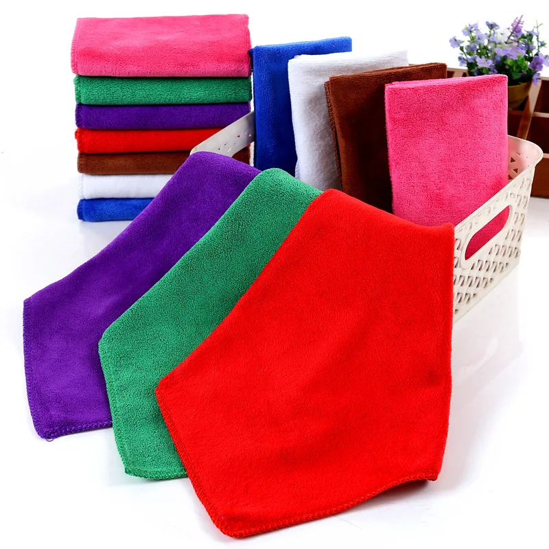 

Super Fiber Dish Towel Handkerchief Cotton Tulle Towel Handkerchief Two-layer Handkerchief 30X30cm