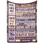 Одеяло для моей дочери от любовь к вашему отцу, следуйте вашей мечте Поверьте в себя, одеяло для путешествий или отдыха дома