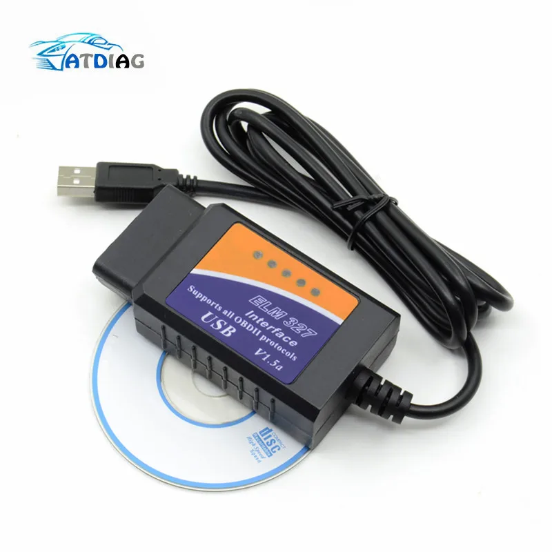 Автомобильный диагностический сканер ELM327 USB V1.5 автомобильный OBD2 ELM 327 V 1 5 OBD 2
