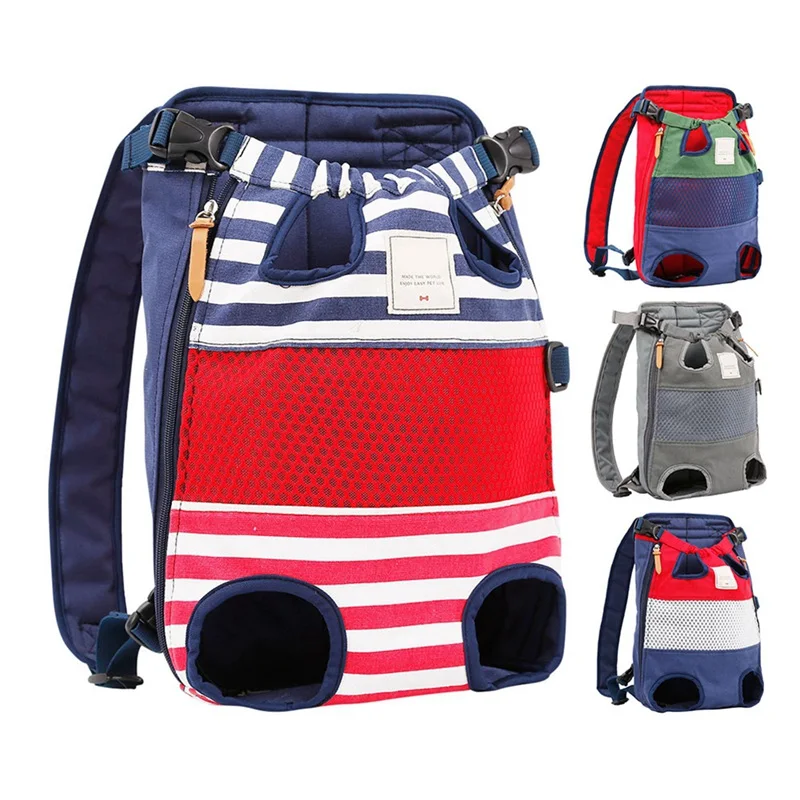 Dog Convenent Carry Backpack Outdoor For Cat Front Carrier Bag Breathable Small Pet Holder Canvas Sling Supplies- | Дом и сад