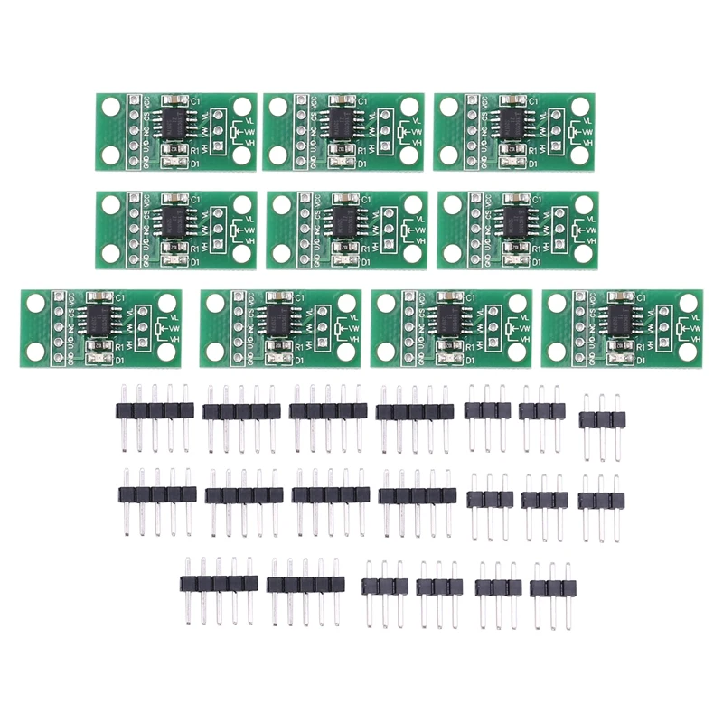 

10 шт. X9C103S цифровой потенциометр модуль DC3V-5V для Arduino 10K продолжительность потенциометр Diy KIT Электронная печатная плата