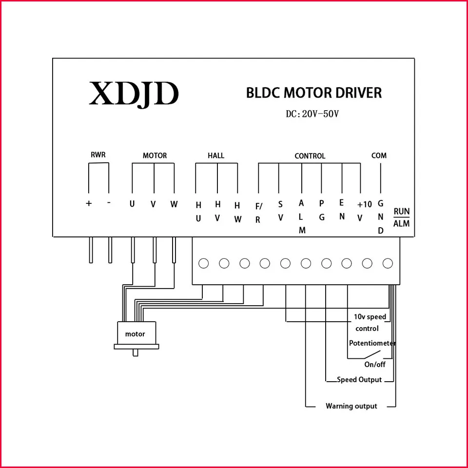 Драйвер шагового двигателя постоянного тока 20-50 в 0 5 кВт контроллер с ЧПУ