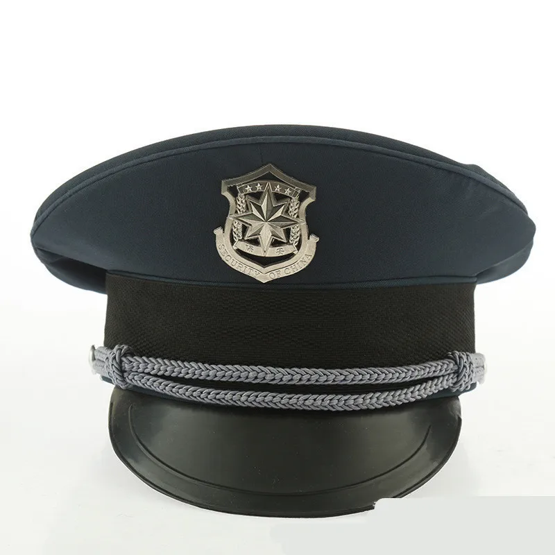 

men public security personnel army Visor cap boys cosplay military caps police hat Halloween Christmas gift festival New Year