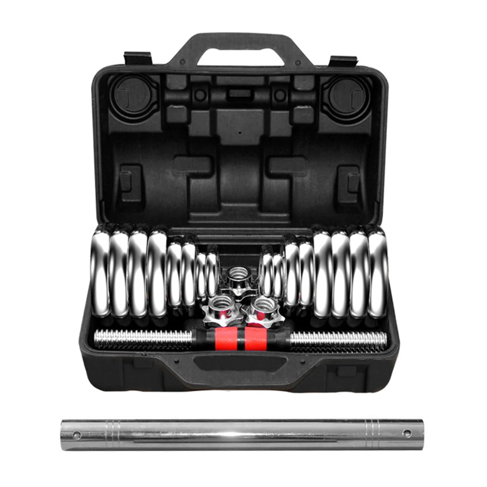 Гантели тренажерные 2 в 1 комплект разборных гантелей с соединительной трубкой