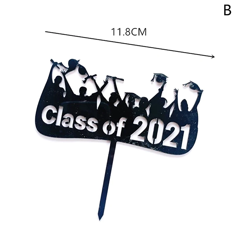Acrylic Congrats Grad Cake Topper I Did It Cupcake For Graduation College Celebrate Party Decorations 1pc | Дом и сад