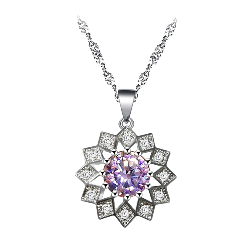 Комплект из колье и серёг серебра 925 пробы с фианитами | Украшения аксессуары