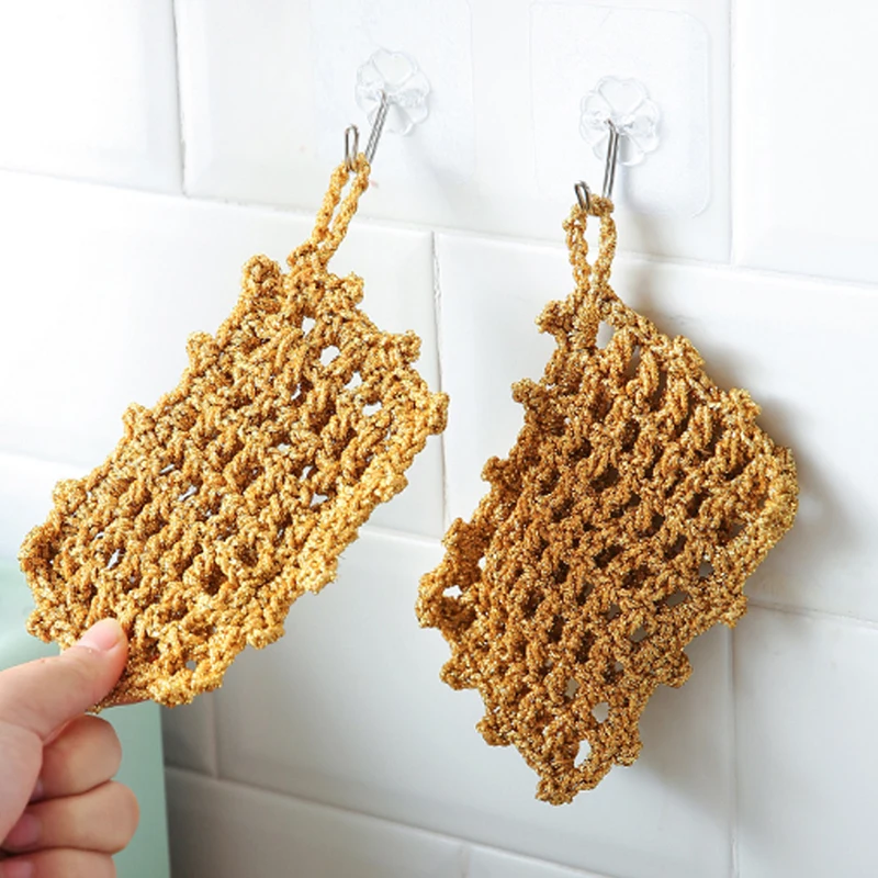 Кухонное полотенце из золотой проволоки Корейская кухня антипригарный блок для