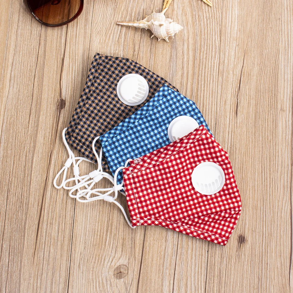 Детская маска с фильтрами пылезащитная моющаяся хлопковая из активированного