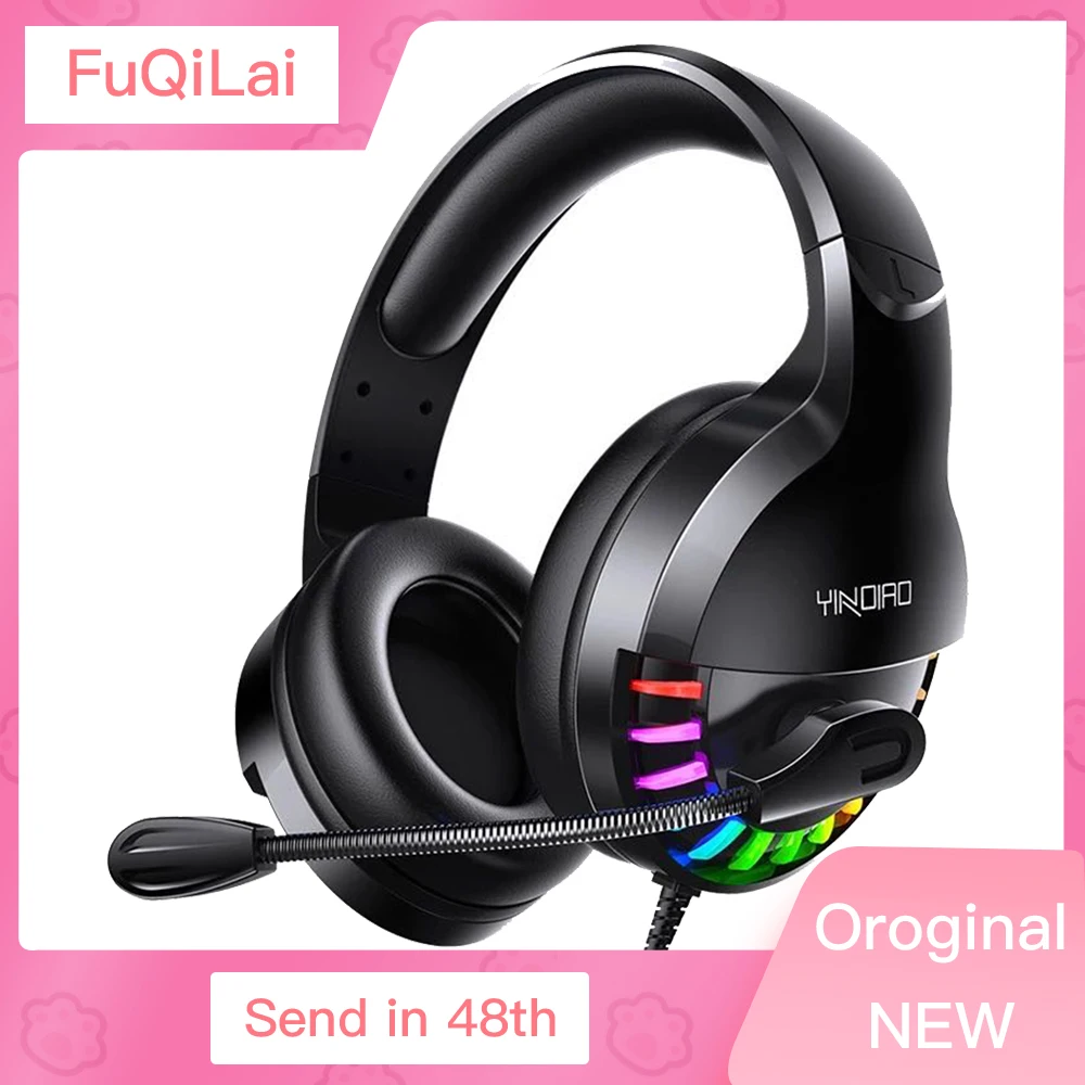 

Colorful Wired Headphones Gaming Headset With HD Microphone Noise Cancelling 3D Stereo Headsets For Gamer PC PS4 Xbox one