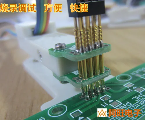 Горячая проба отладки пружинной иглы с интервалом 2,0 мм - 4 п двойной ряд STM32 на ножках STC 1шт/лот