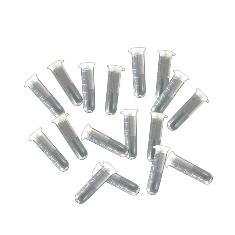 50 шт./упак. 5 мл круглая трубка с крышкой для центрифуги пластиковая мини хранения