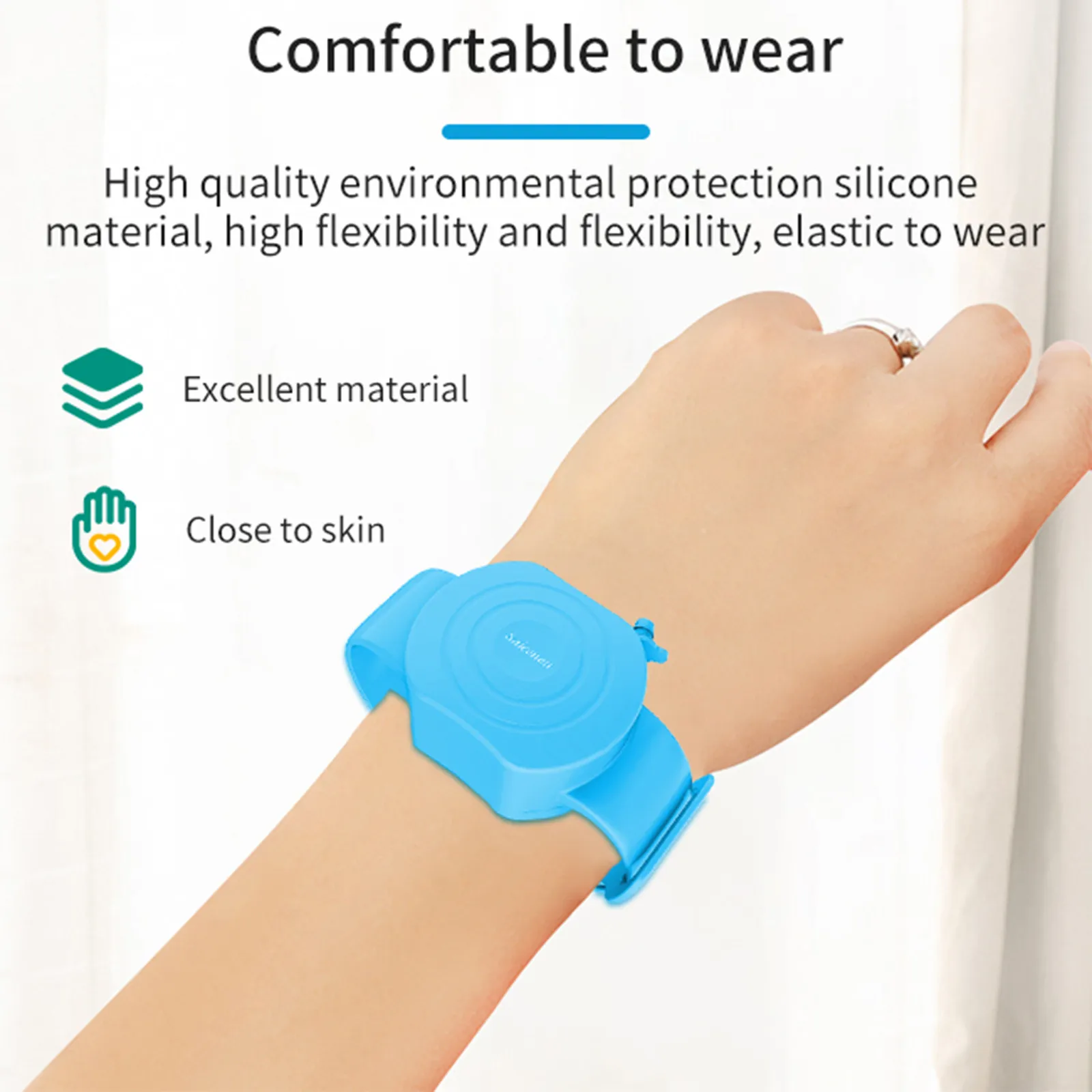 Для взрослых и детей для дезинфекции рук дозирования Портативный браслет ручной