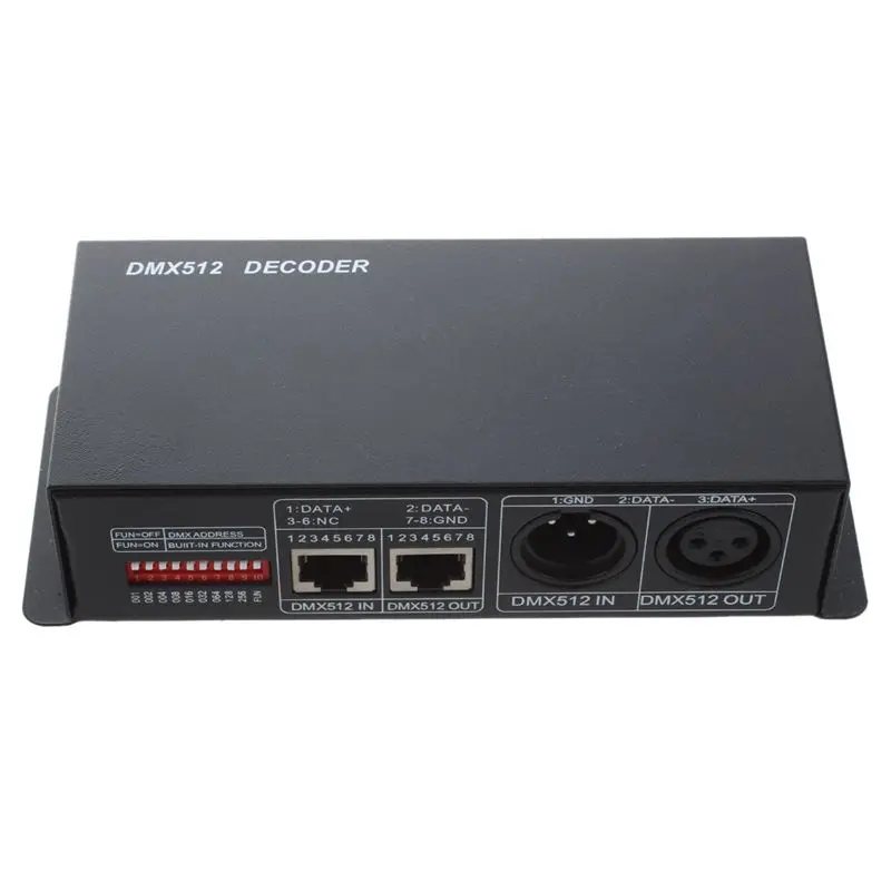 DMX 512 4CH x 8A Decoder LED Controller 4 Channel Driver RGBW LED Tape DC 12V - 24V Retail