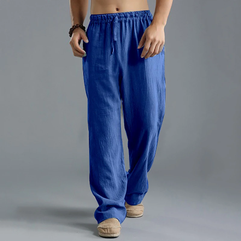 

Mens Pants Sports Summer Long Casual Fashion Yoga Bottom Trouser Fitness