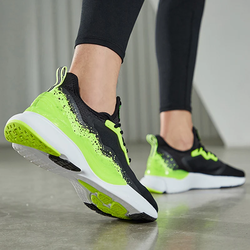 Li Ning/мужские CRAZYRUN X кроссовки из ТПУ с подкладом спортивная обувь защитой от