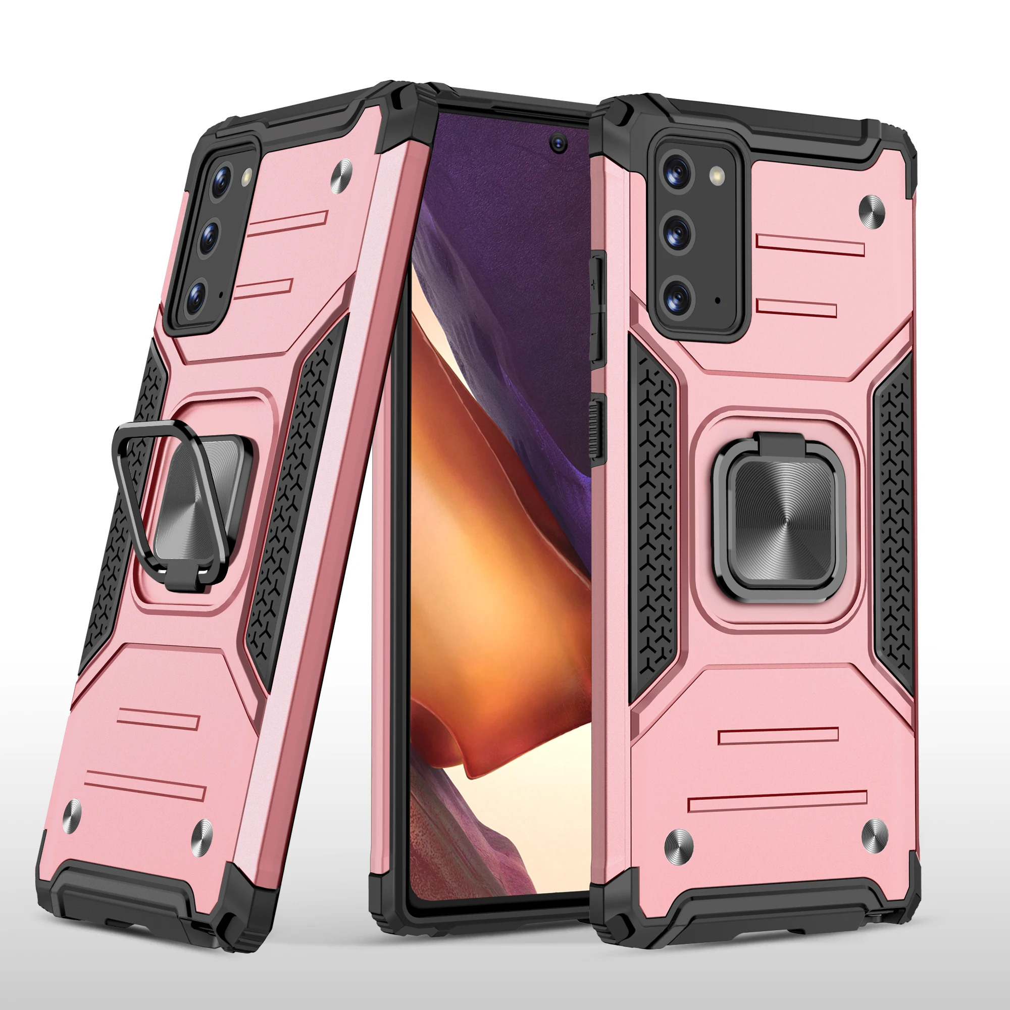 

Armor Phone Case For Samsung Galaxy Note 8 9 10 Plus 20 Ultra Lite S8 S9 S10 S10E 2020 A20 A30 A30S A50S A50 A10 A70 Stand Cover