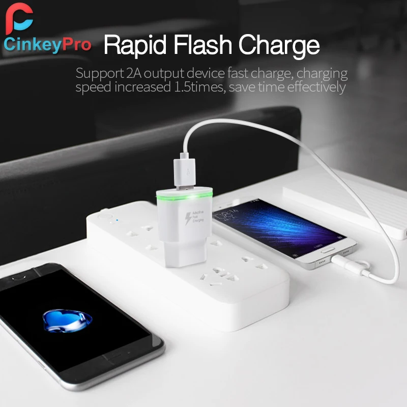 CinkeyPro USB зарядное устройство Quick Charge 3,0 Быстрая зарядка светодиодный светильник для samsung iPhone iPad настенный адаптер для мобильного телефона