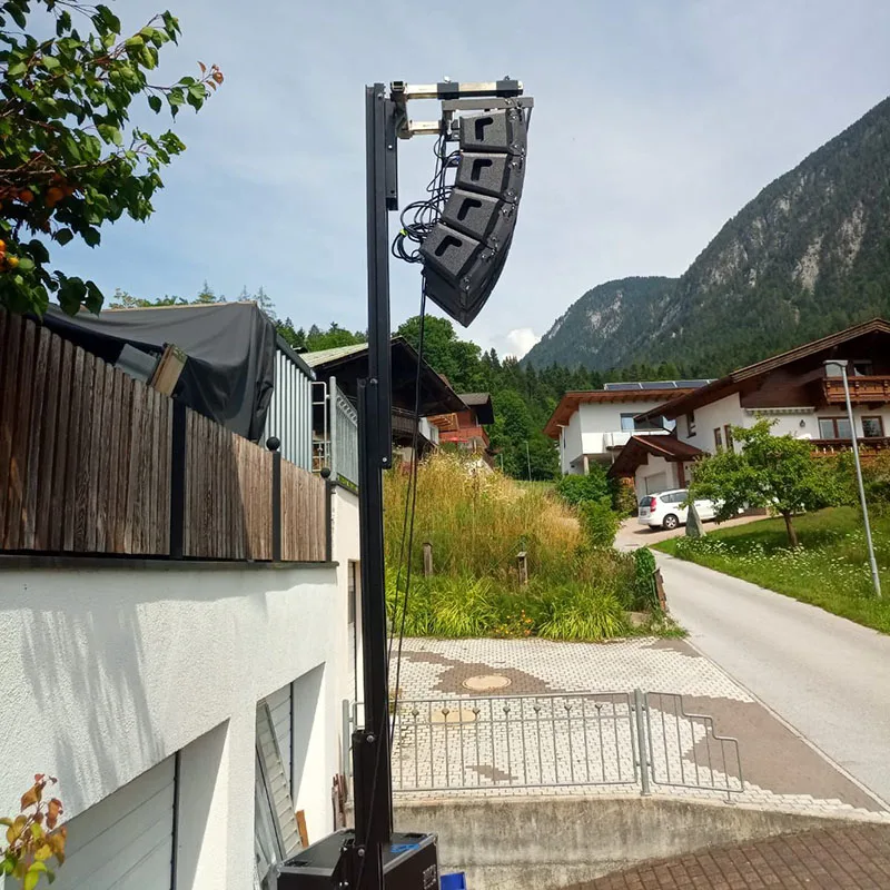 Двойная 8 дюймовая линейная акустическая система встроенный усилитель Активная