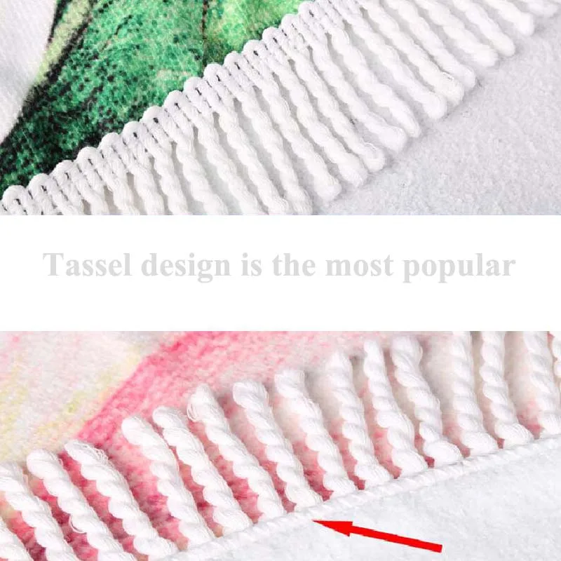 Быстросохнущее круглое пляжное полотенце из микрофибры коврик для йоги