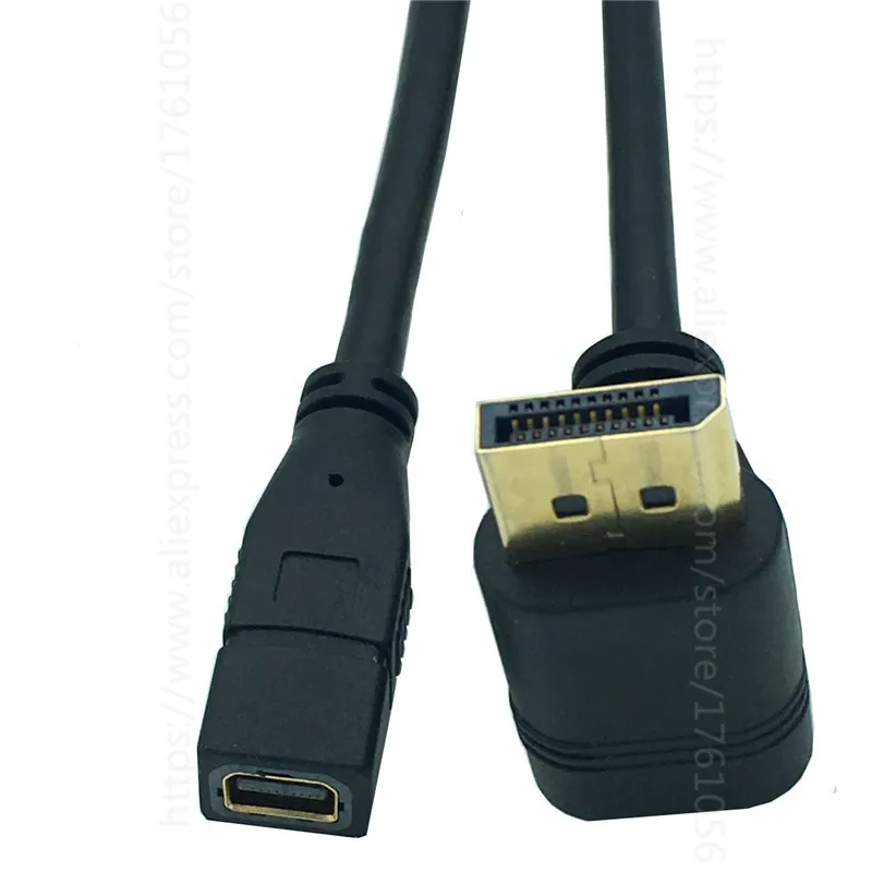 Кабель-адаптер для видеосъемки папа в мини-DisplayPort с прямым углом 90 градусов-от M/F DP