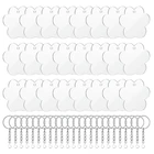 Брелок для ключей из акрила, виниловый набор для ключей с акриловыми заготовками, кольца для ключей для поделок, товары для рукоделия