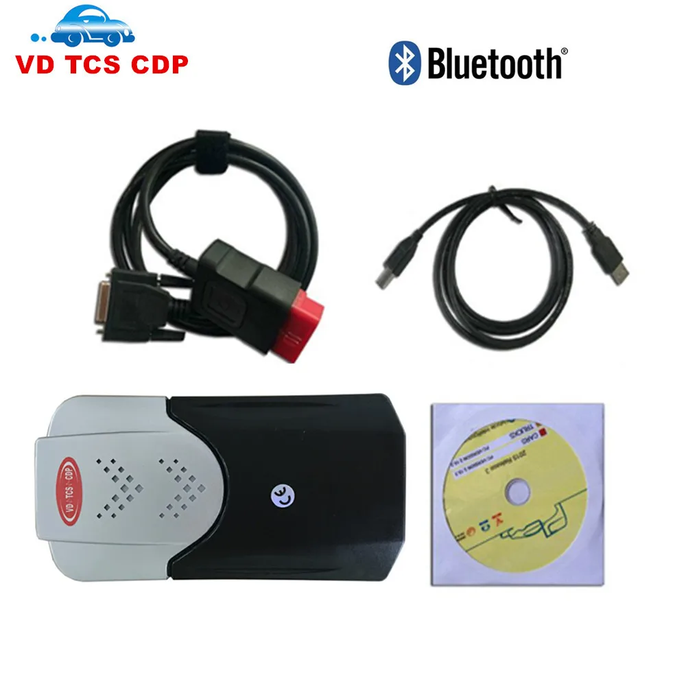 Новый диагностический сканер VD TCS CDP Vci vd ds150e cdp Pro Bluetooth 2017 R3 генератор ключей для